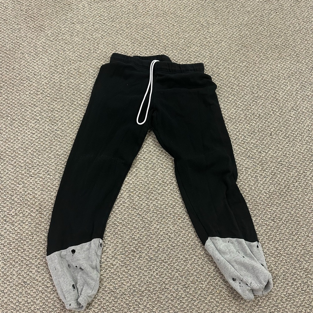 Michael Lauren grey and black sweats